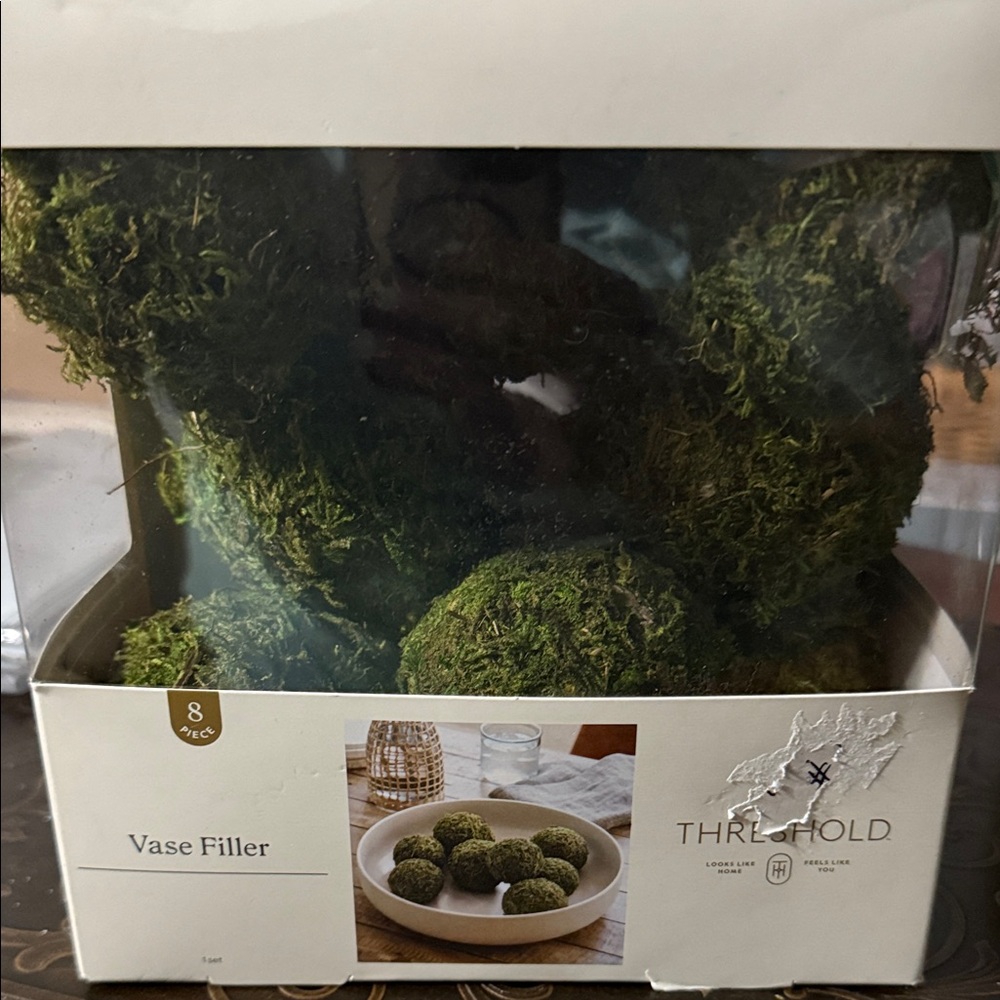 Threshold Moss Green Decorative Vase Filler